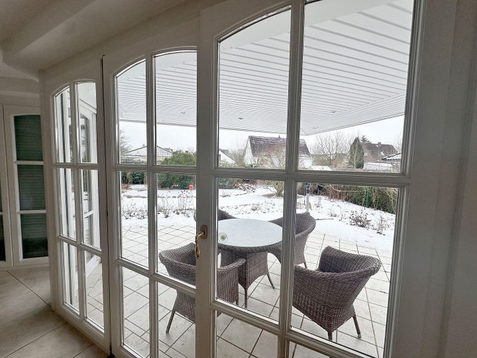 Blick WoZi auf Terrasse