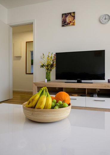 Moderne Wohnung in Alsternähe mit Balkon | Zentral und Blick ins Grüne – Wohnzimmer - Ansicht #7