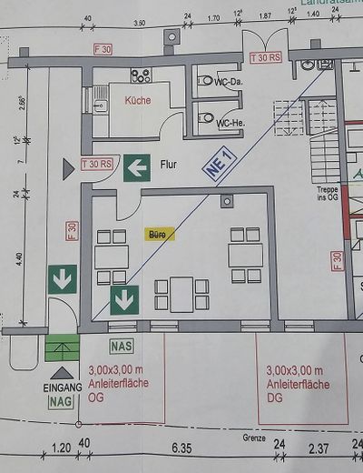 Grundriss Büro 