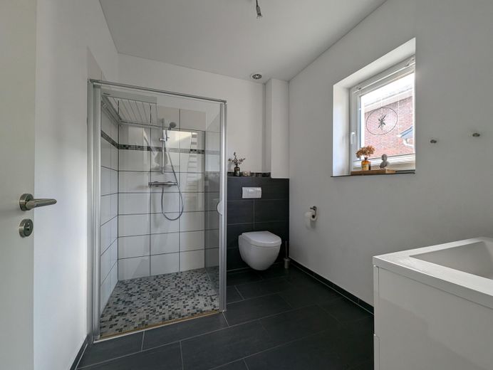 Architektenhaus (KfW 40)+ Extra Wohngebäude + Solar + Teich + Sauna – Bad im Erdgeschoss