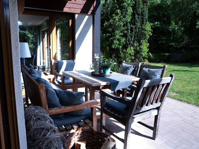 Terrasse überdachter Sitzplatz
