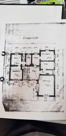 Bauplatz für ein Doppelstadthaus mit jeweils 295 qm Wfl.,Bestandsgebäude mit Bunker und Garage. – Erdgeschoss