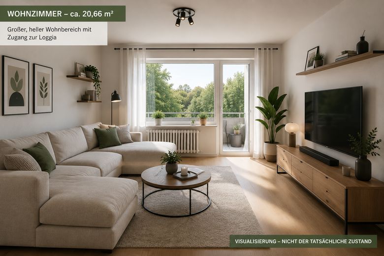 3-Zimmer-Wohnung mit Balkon in Bremen-Osterholz – provisionsfrei – Foto 1