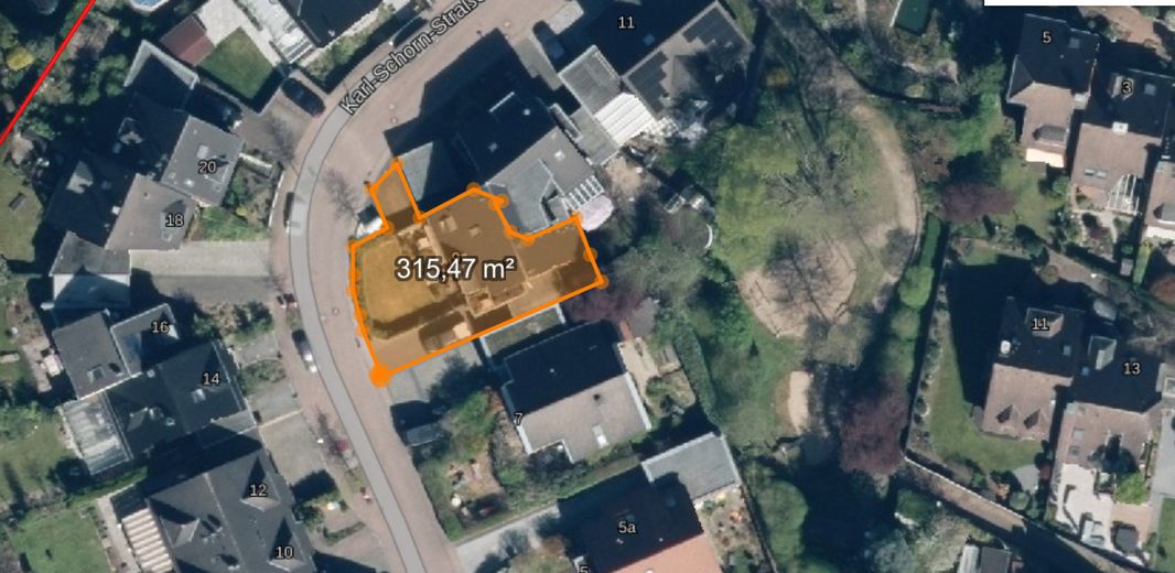 Haus-im-Haus-Maisonette-Wohnung mit Garten, von Privat, Preis VB – Luftbild  Karl-Schorn-Str.9