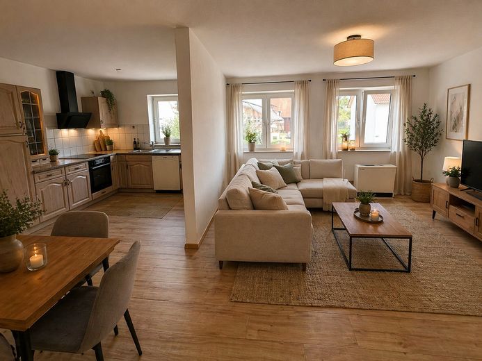 Schöne 4,5 Zimmer Wohnung mit Balkon in Krauchenwies/Ablach zu vermieten! (6) (ID-130) – Wohnen