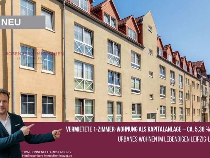 Lindenau-Investment: 
Vermietete 1-Zimmer-Wohnung mit 5,36 % Rendite – Foto 1