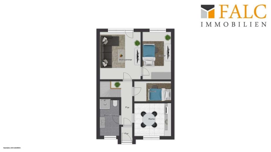 *** Ruhig &amp; naturnah - schönes Reihenmittelhaus mit Terrasse und gepflegtem Garten *** – Grundriss Erdgeschoss Schlagsdorf