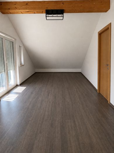 Sehr sonniges Holzhaus, KfW60, Isny-Großholzleute, EG barrierefrei, – Schlafzimmer 2 DG