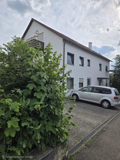 Heiningen: 3 Zimmer DG-Wohnung mit Balkon und Stellplatz – Hausansicht