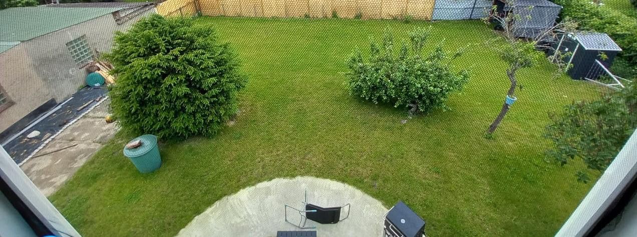 Garten(mit Pachtland) von oben