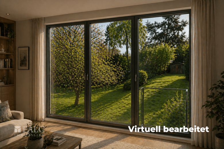 So viel Platz in Lövenicher Bestlage – Ausblick in den Garten