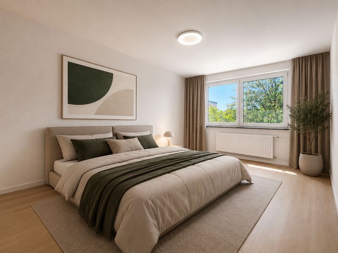 Schlafzimmer gestaged 