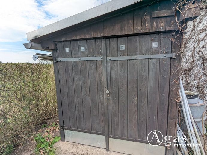 Großes Gartengrundstück mit Laube am Ortsrand von Zehdenick (Eigentum - keine Pacht, kein Verein) – Schuppen 3