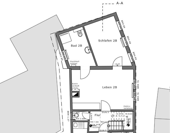 Grundriss 2. OG hinten