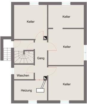 Zweifamilienhaus auf 819 qm Traumgrundstück – Grundriss Keller