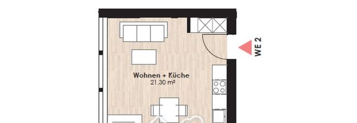 Ankommen und wohlfühlen: Helle 2-Zimmer-Wohnung mit offenem Wohn-Essbereich