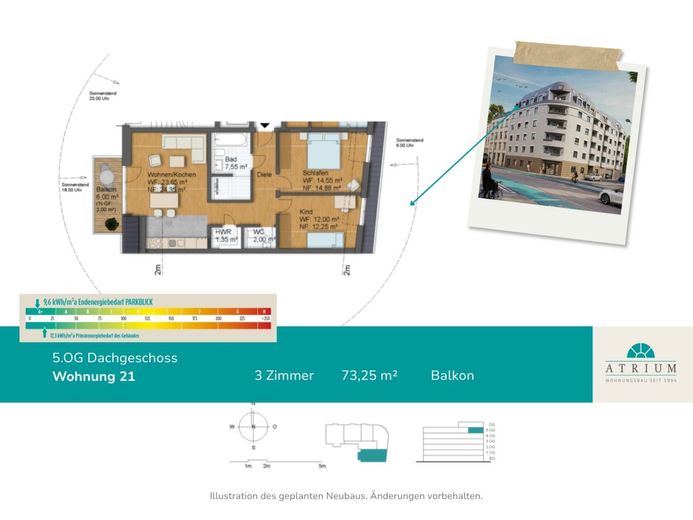 3 Zimmern, Balkon &amp; Gäste-WC - Wohnen am Park – Neues Zuhause