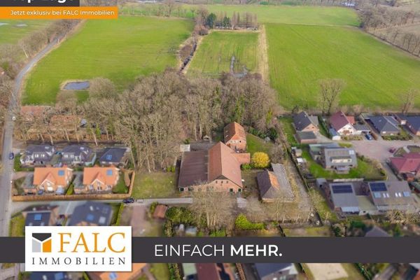 Resthof mit Scheune und über 10.000 m² Grundstück – attraktives Entwicklungspotenzial in Wiefelstede
