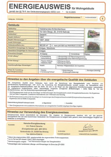 Energieausweis Blatt 1