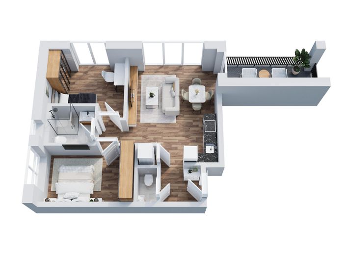 3-Zimmer-Neubauwohnung mit Balkon – Foto 11