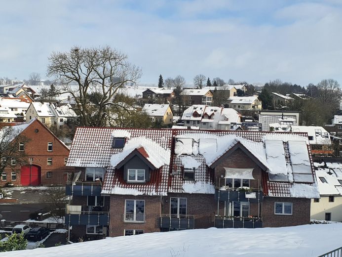 Hausansicht Wohnung oben links