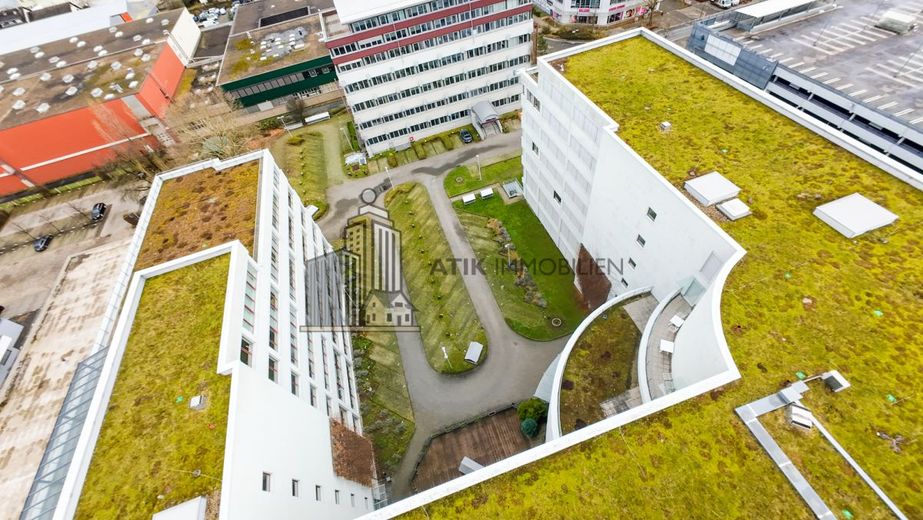 ATIK: Flexible Büroflächen in zentraler Lage mit exzellenter Verkehrsanbindung - provisionsfrei – Drohnenaufnahme
