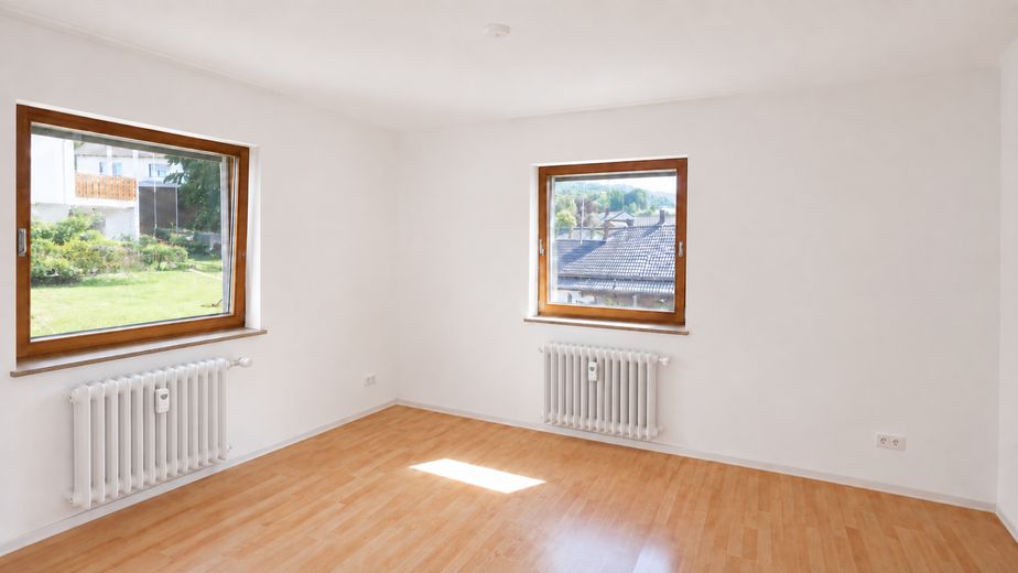 Apartamento de 3 habitaciones en Salem-Beuren | renovado antes de la ocupación | 79 m² | plaza de aparcamiento – Schlafzimmer renoviert