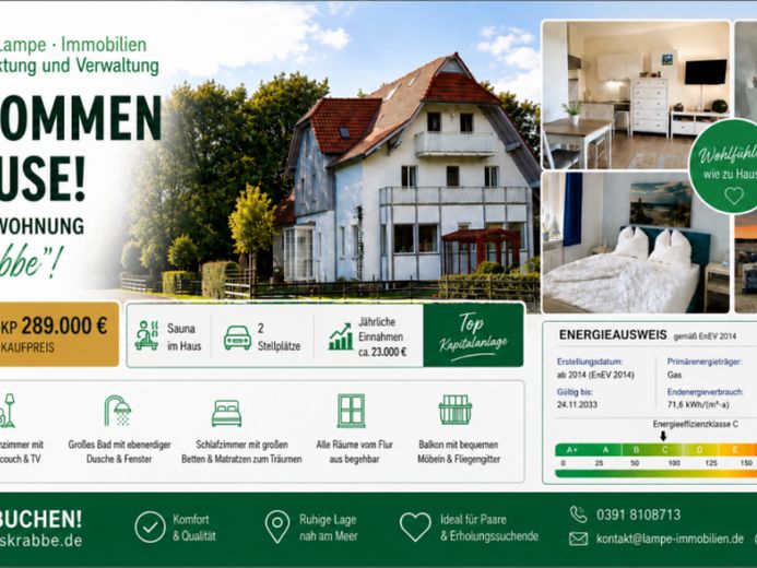 Oostzeeidylle op een toplocatie – comfortabel, gemoderniseerd vakantieappartement als belegging of voor eigen gebruik – Foto 1