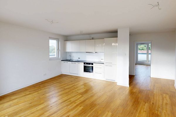 NEUBAUTRAUM: Exklusive 3-Zimmer-Wohnung mit EBK und großer Dachterrasse in Langenhorn