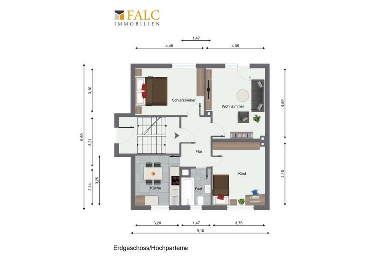 Grundriss EG/Hochparterre