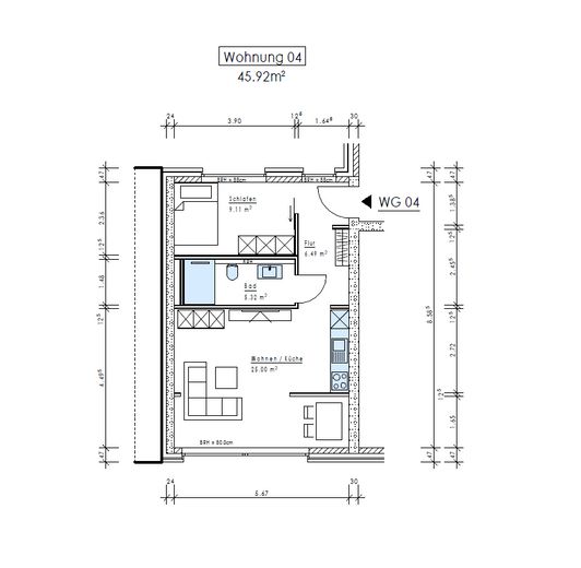 Moderno apartamento de 2 habitaciones en OS-Gartlage – Foto 10