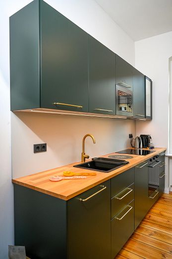 Stijlvol volledig gemeubileerd appartement van 65 m² in een oud gebouw met balkon – direct aan het Stadtpark Steglitz – Foto 8