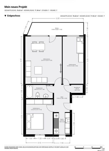3-Zimmer-Wohnung mit großem Balkon - Provisionsfrei – फोटो 9