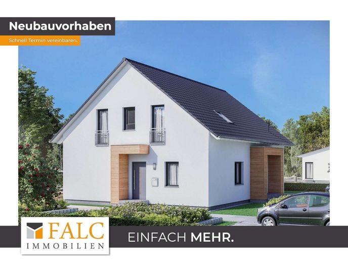 Neubauprojekt tolles Zweifamilienhaus mit Einliegerwohnung! – Außenansicht