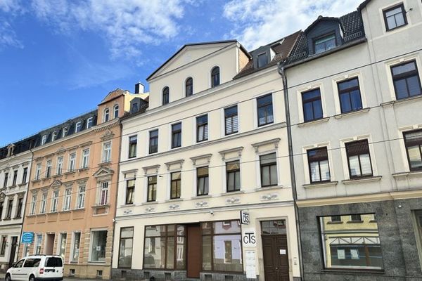 Denkmal-WGH zentrumsnah in Zwickau - Gewerbe + 4 WE, Balkone, 1 WE derzeit in Renovierung