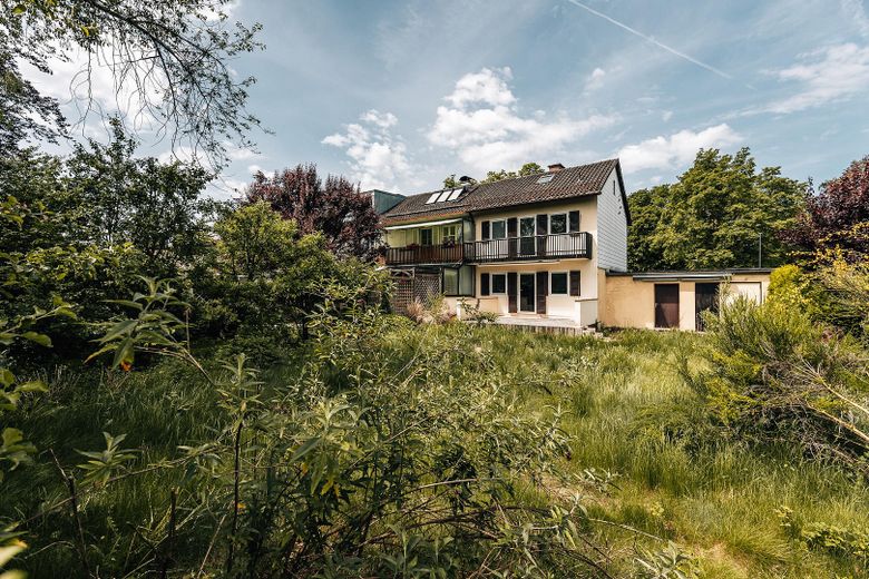 Traumhaftes Gartengrundstück 507qm Nähe Isarhochufer in Pullach mit großem Potential – Haus Gartenansicht 3