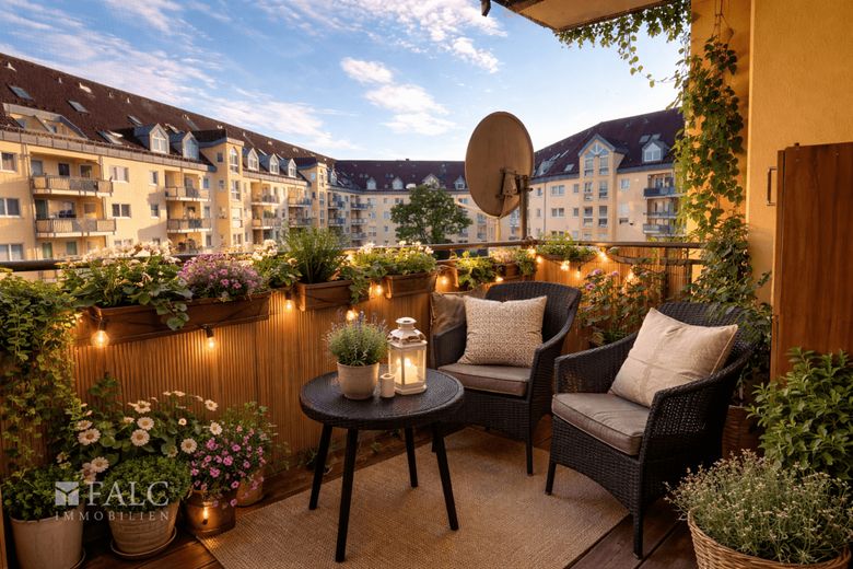 Charmante 2-Zimmer-Wohnung mit Balkon - vermietet und ideal für Kapitalanleger – Balkon - Ki