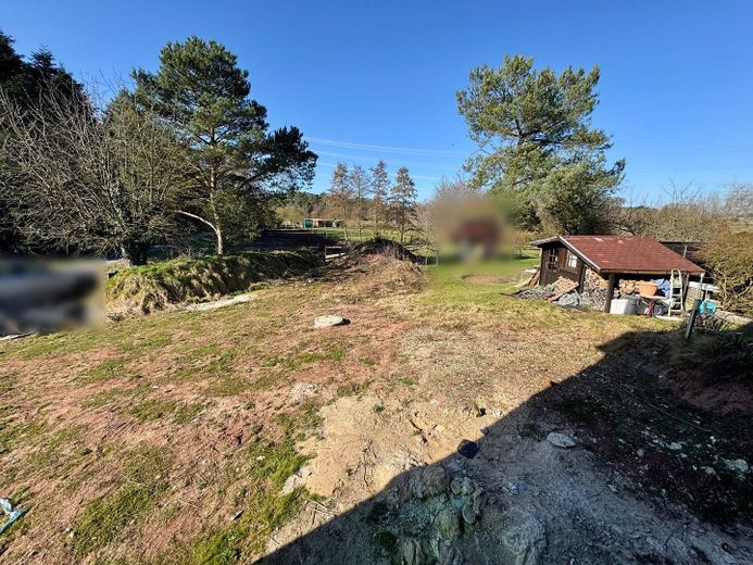 Provisionsfreies KFW55 Ausbauhaus: Architekten 2FH trifft auf 750m² Natur mit Gestaltungsmöglichkeit – Blick in den Garten