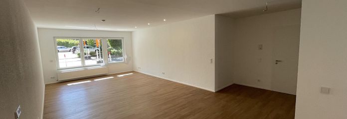 2-Zimmer-Neubauwohnung (81 m²) mit Terrasse – Erstbezug im Erdgeschoss | Recklinghausen-Nord – Wohnzimmer