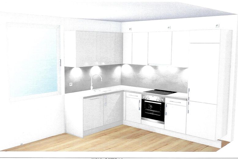 Visualisierung Küche Wohnung 14