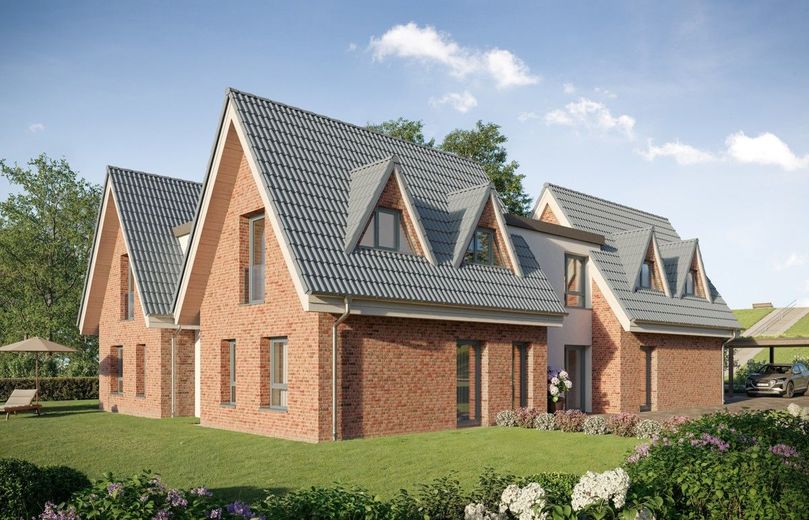 Exquisiter Neubau in idyllischer Lage am Nordseedeich mit 6 ETW inkl. Terrasse oder Balkon- KfW40 EE – Eingangsansicht