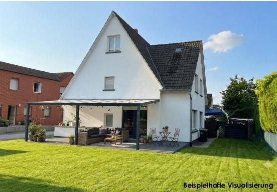 Porzione di bifamiliare a Beckum - create la vostra casa! – Gartenansicht - Rasenviesualis