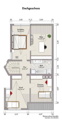 Gran casa adosada con 2 viviendas independientes: vivienda en propiedad de 4-5 habitaciones y vivienda en propiedad de 3 habitaciones, junto al campo – Grundriss Souterain