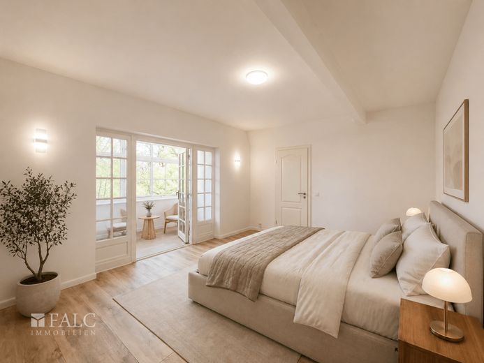 Traumhafte Villa nahe dem Scharmützelsee - Wohnen, wo andere Urlaub machen – Schlafzimmer 1OG_digital eingerichtet