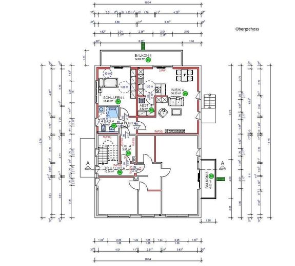 Modernes Wohnen in Appelhülsen - Neubau-/ Sanierungsprojekt - Obergeschoss - Nr.4 – Haus 17 Obergeschoss