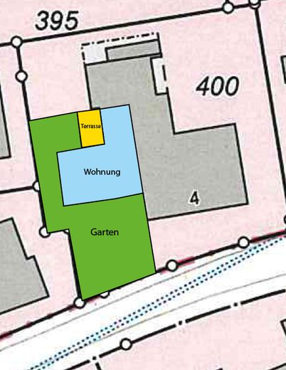 Duże mieszkanie 150 m² w pobliżu RWTH Uniklinikum Campus: duży ogród i taras, możliwość wspólnego wynajmu – Gartenplan