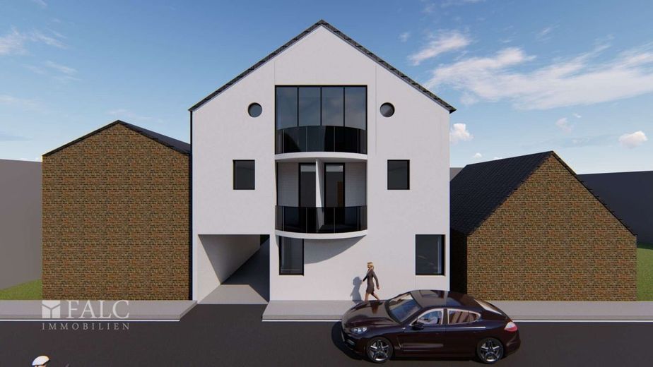 RENDITESTARK! Neubau-MFH mit 6 Wohneinheiten, 6 Stellplätzen &amp; Aufzug in Top-Lage von Kerpen – Straßenansicht