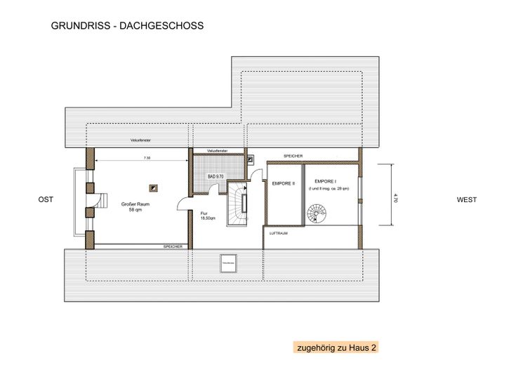 Grundriss Dachgeschoss