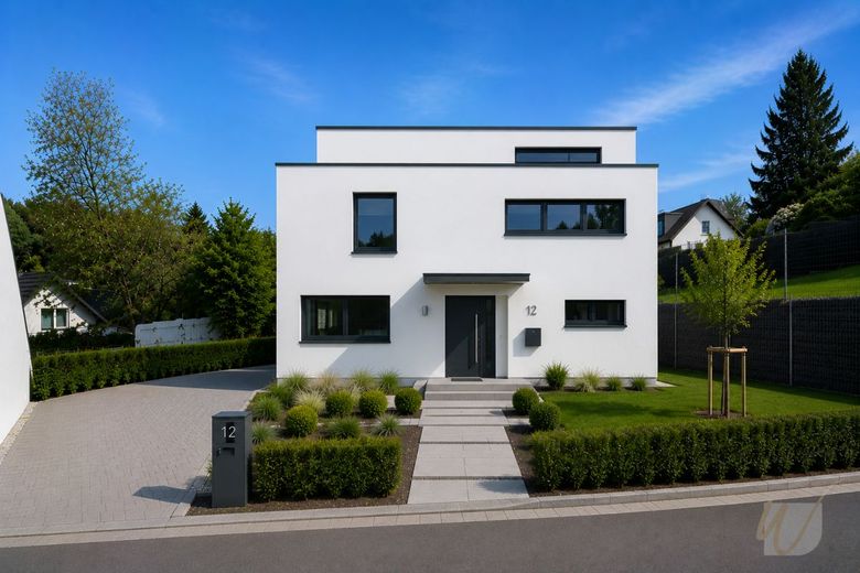 "Familienglück im Neubau - stilvolle Doppelhaushälfte mit Garten" – Einfamilienhaus Idee