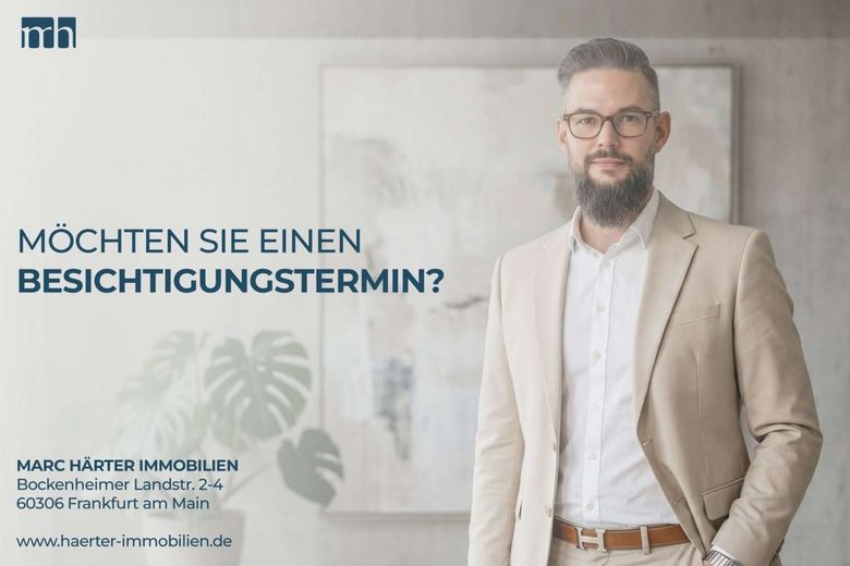 Vermietete 3-Zimmer-Wohnung mit Südwest-Balkon in Frankfurt-Ginnheim – Marc Härter Immobilien - Immobilienmakler Frankfurt - Besichtigung gewünscht